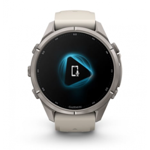 Garmin Fenix 9 PRO, 43 mm AMOLED Titanium Fog Gray/Dark Sandstone